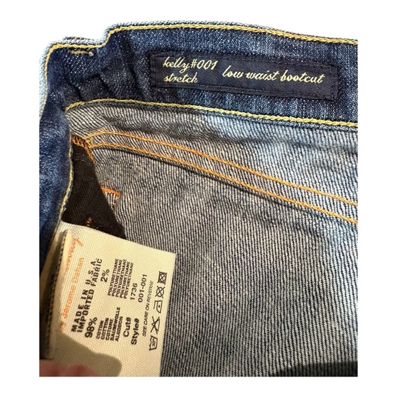 Citizens of Humanity Kelly #001 Stretch Low Waist Boot Cut Blue Denim Jeans - Picture 6 of 6
